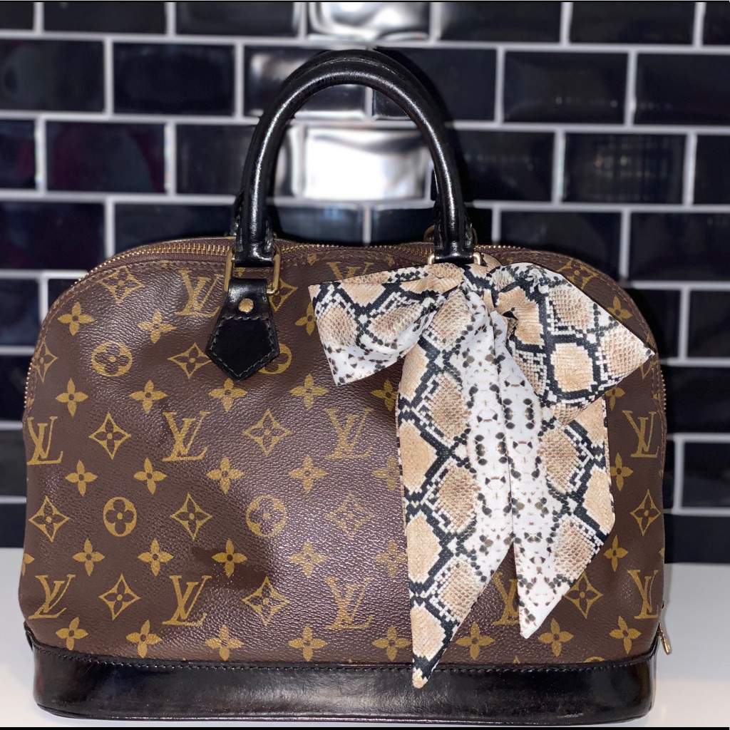 Louis Vuitton Alma Pm Custom Black Trim